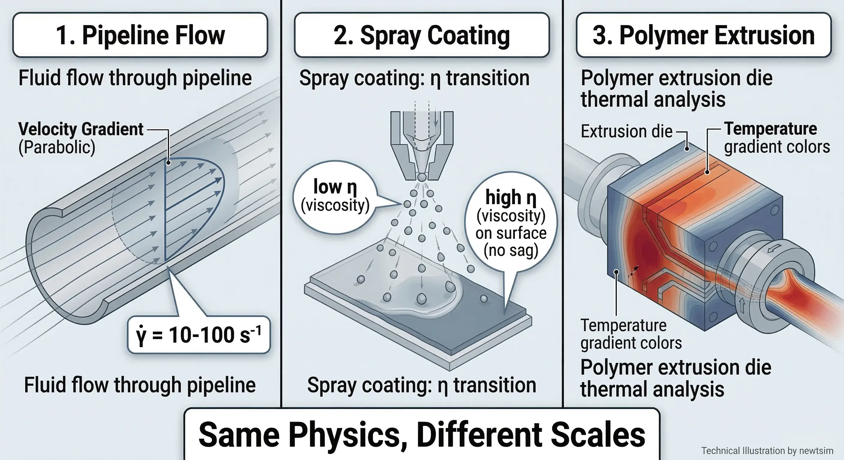 Rheology across industrial processes